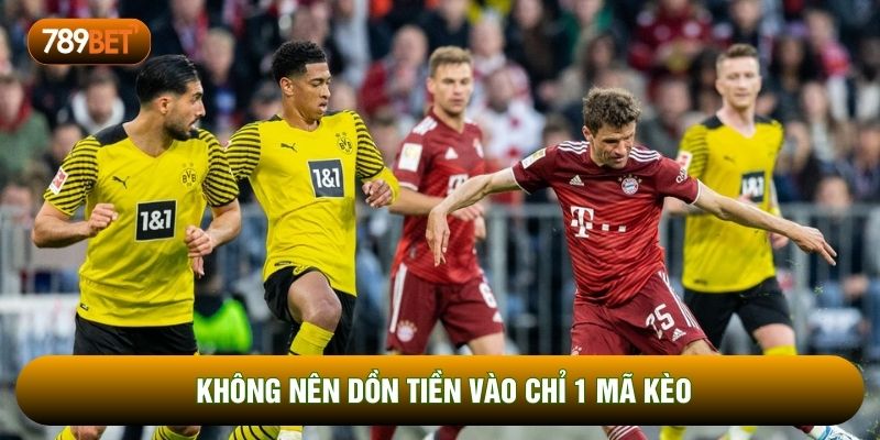 Không nên dồn tiền vào chỉ 1 mã kèo